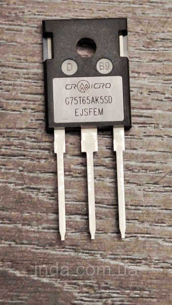 Транзистор G75T65AK5SD Оригинал!!! 90A/75A, 650V, IGBT, CRG75T65AK5SD (замена для G75T60AK3SD, CRG75T60AK3SD) 458 фото