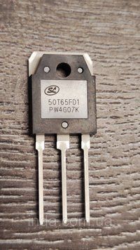 Транзистор 50T65FD1 Оригінал!!! 100A/50A, 650V, IGBT, to-220 413 фото