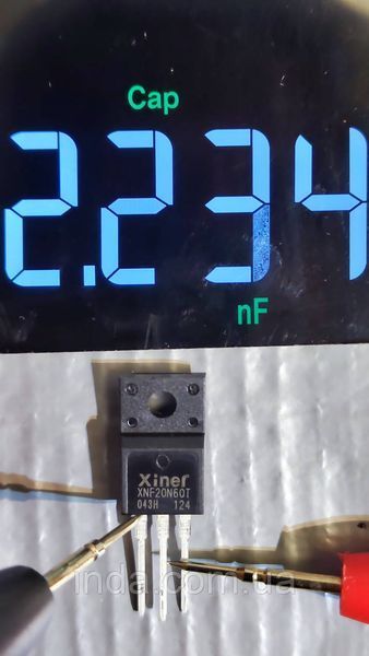 Транзистор XNF20N60T Оригінал!!! 20A, 600V, IGBT, TO-220F 398 фото