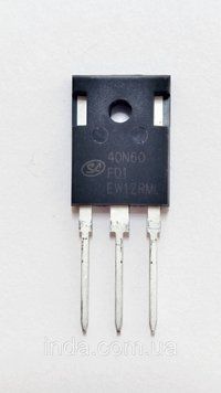 Транзистор 40N60FD1 Оригінал!!! 80A/40A, 600V, IGBT(заміна для FGH40N60SF, FGH40N60, 40N60&nbsp;FGH40N60SFDTU TO247 376 фото