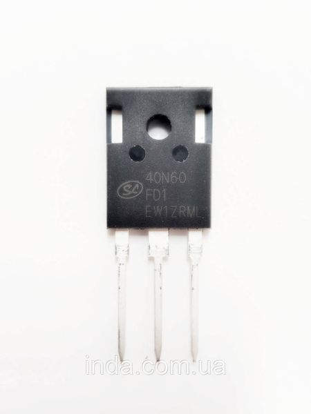 Транзистор 40N60FD1 Оригінал!!! 80A/40A, 600V, IGBT(заміна для FGH40N60SF, FGH40N60, 40N60&nbsp;FGH40N60SFDTU TO247 376 фото