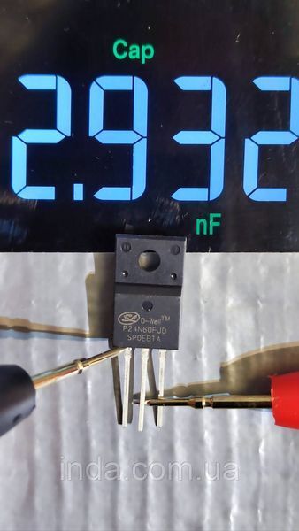 Транзистор P24N60FJD Оригинал!!! 24A/15A, 600V, MOSFET, TO-220F 420 фото