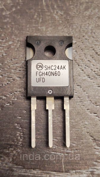 Транзистор FGH40N60UFD Оригінал!!! 80A/40A, 600V, IGBT (заміна для FGH40N60SF, FGH40N60, 40N60) TO-247 375 фото