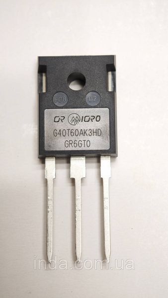 Транзистор G40T60AK3HD Оригинал! 80A/40A, 600V, IGBT, (замена G40T60AN3H )TO-247 515 фото