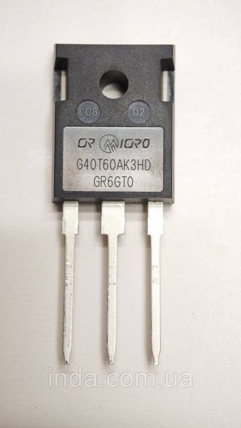 Транзистор G40T60AK3HD Оригинал! 80A/40A, 600V, IGBT, (замена G40T60AN3H )TO-247 515 фото