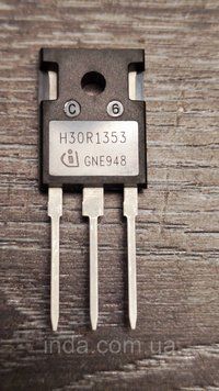 Транзистор H30R1353 Original Assembled in Germany 60A/30A 1350V IGBT IHW30N135R3 254 фото