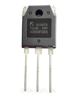 Транзистор TGAN40N60F2 Оригінал!!! 80A/40A, 600V, IGBT корпус TO-3PN TGAN40N60F2DS 395 фото