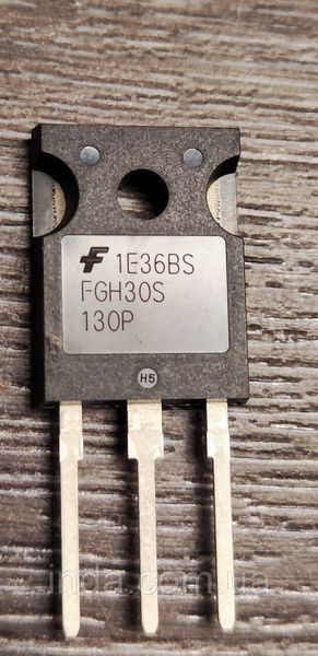 Транзистор FGH30S130P Оригінал!!! 60A/30A, 1300V, IGBT, TO-3P 389 фото
