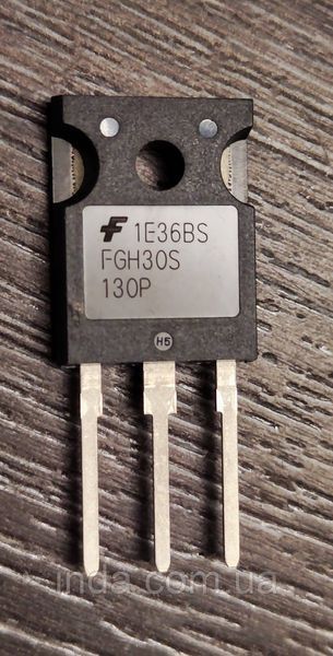 Транзистор FGH30S130P Оригінал!!! 60A/30A, 1300V, IGBT, TO-3P 389 фото