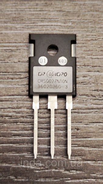 Транзистор CRSQ027N10N Оригінал!!! 240A/177A, 100V, MOSFET, TO-247 454 фото